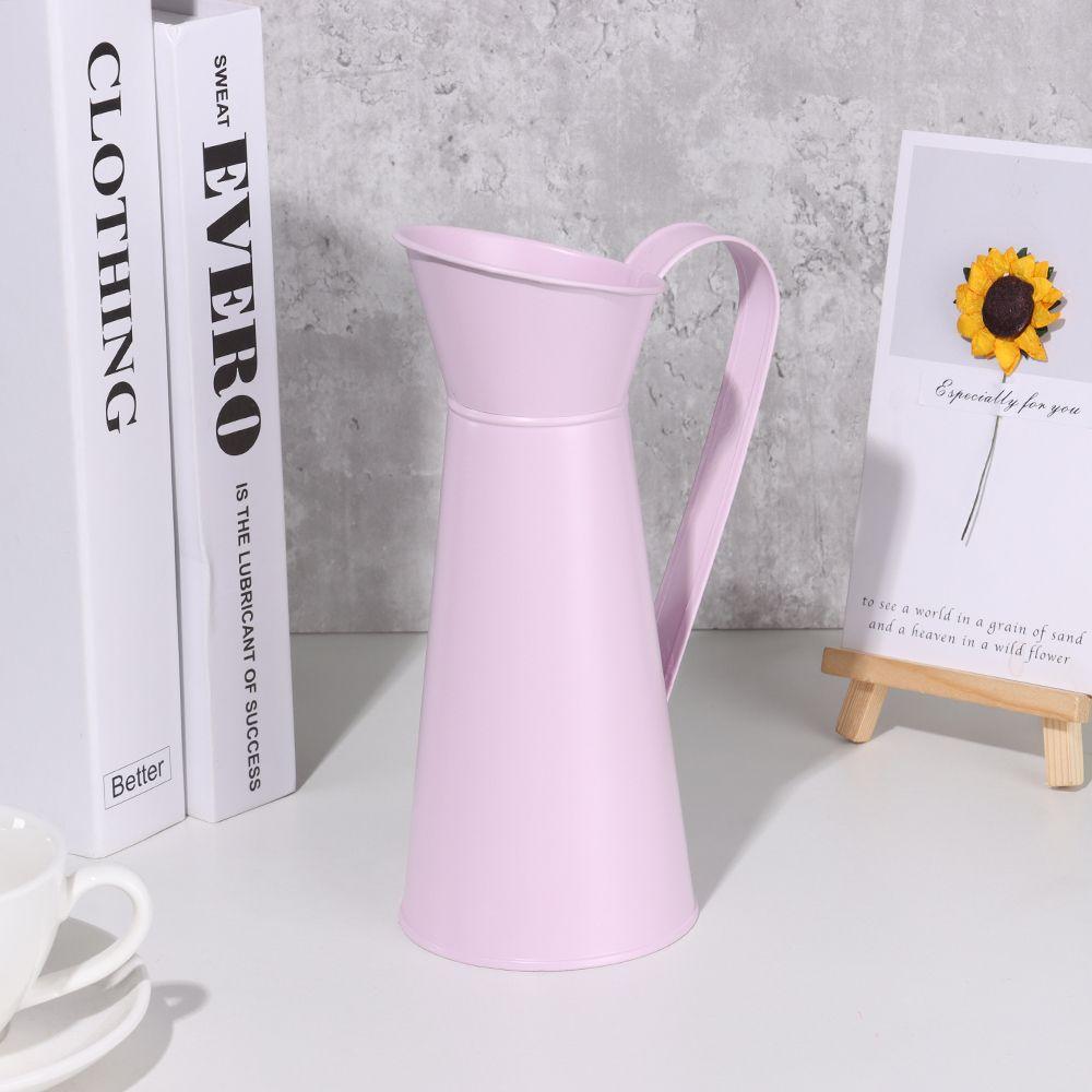 Vintage Jug Home Metal Vase Flower Vase Tin Pitcher Dried Flower Vase