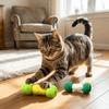 2PCS Soft Plush Cat Chew Toys Bite-Resistant Interactive Cat Toys Cat Teaser Toy  Indoor Use