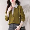 Fashionable Long-sleeved Shirts for Women In Spring and Autumn New Style Large Size Tops for Outer Wear Bottoming Shirts