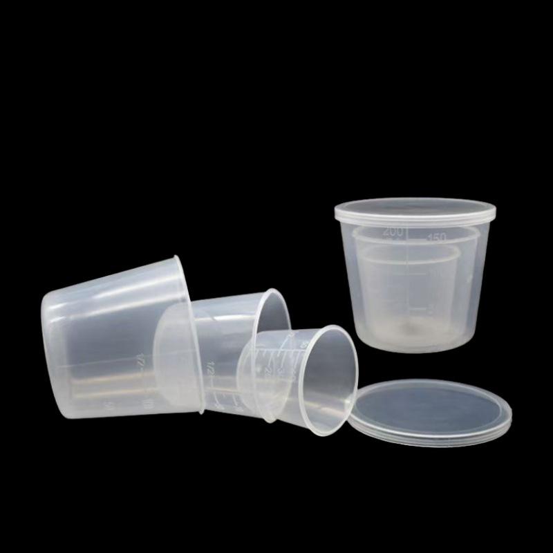 Fishing Measuring Cup with Scale - Practical Platform for Competition. Plastic Bait Cup & Tackle Accessory Set.
