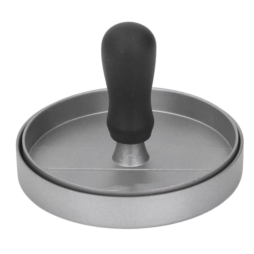 Round Hamburger Press Patty Maker Aluminum Alloy Burger Press Patty Mold for Meat Beef Camping 12cm