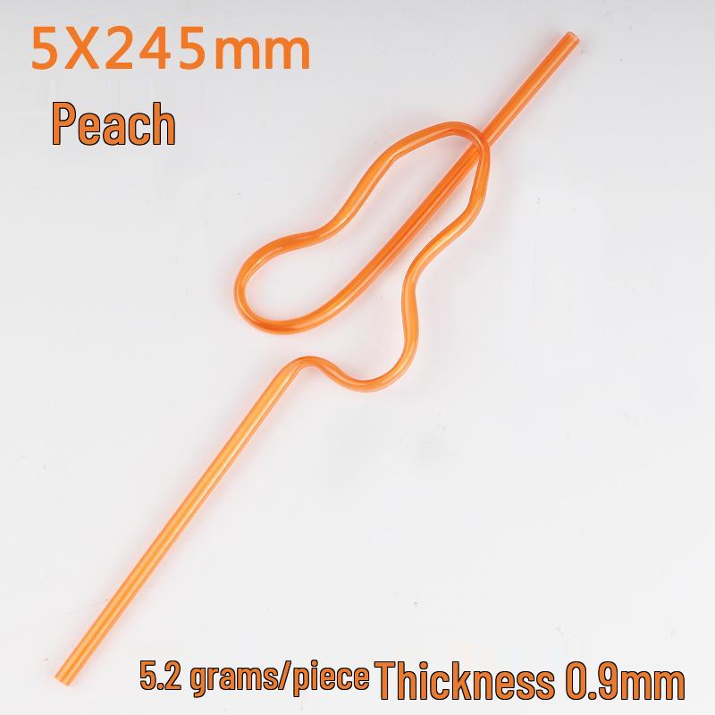 Eco-friendly PETG Crystal Shaped Straws - Creative, Cute, Disposable Party Tubes