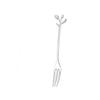 1 Pcs Alloy Gold Shaped Leaves Silver Copper Coffee Forks Fork Kitchen Cutlery Dining Room Snack Bar Sweet Dinner Set 12cm