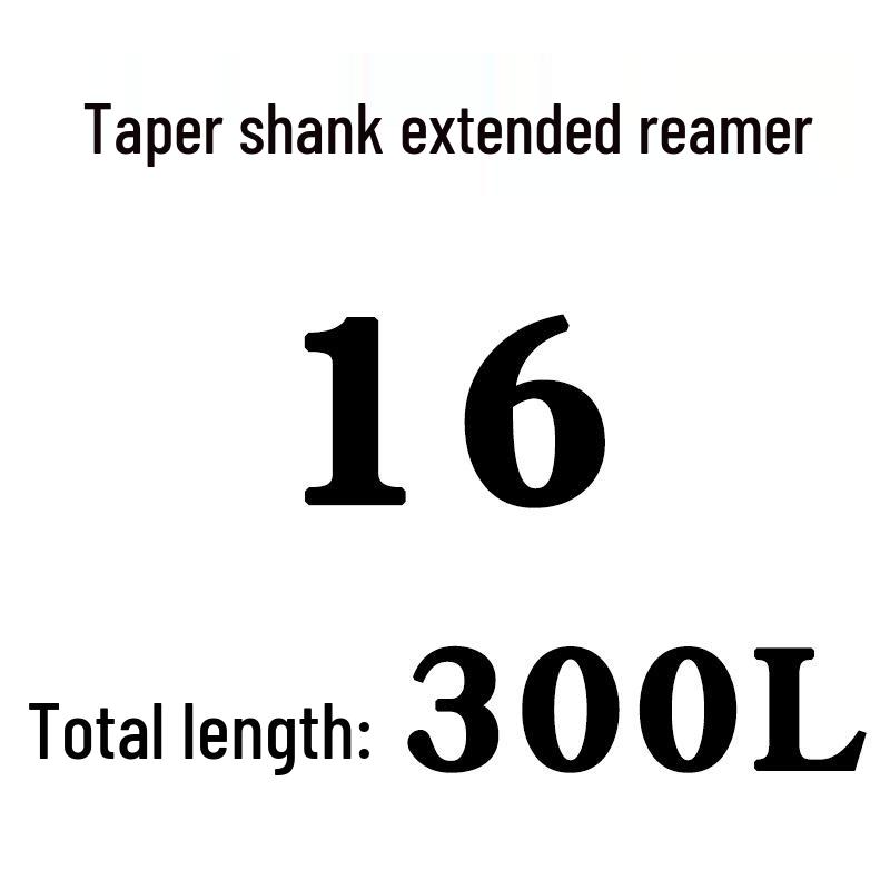 Extra Long High-Speed Steel Taper Shank Machine Reamer for Deep Holes, Sizes 16, 18, 20, 22, 24, 25, 30, 40
