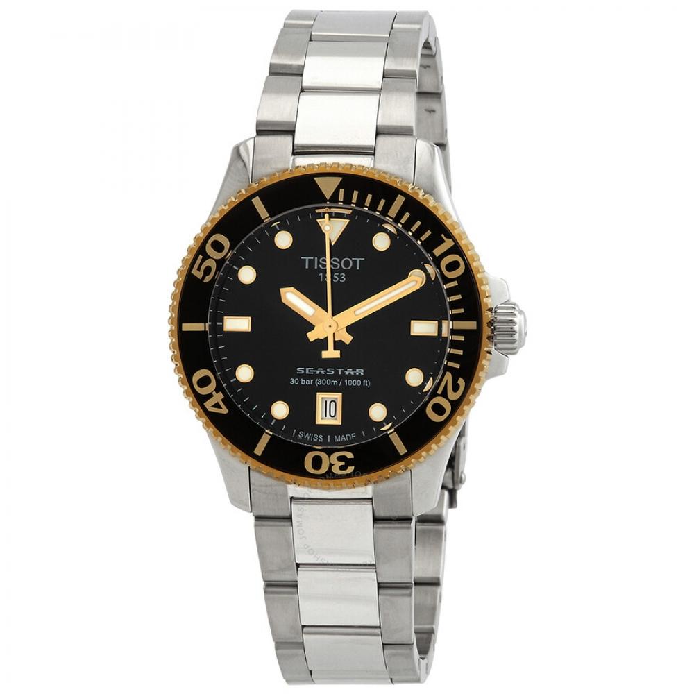 

Tissot Seastar 1000 Quartz Black Dial Unisex Watch T1202102105100