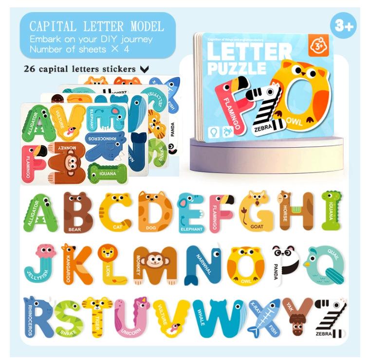 Xi Yin Farm Magnetic Puzzle Board: Animal & Number Letter Toy