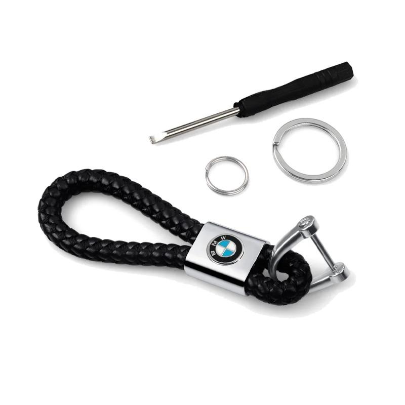 1pc Fashion Creative Metal Ribbon Car Keychain Key Ring Key Chain For BMW E46 E90 E60 F30 E39 F10 E87 E36 F20 E92 Car Styling