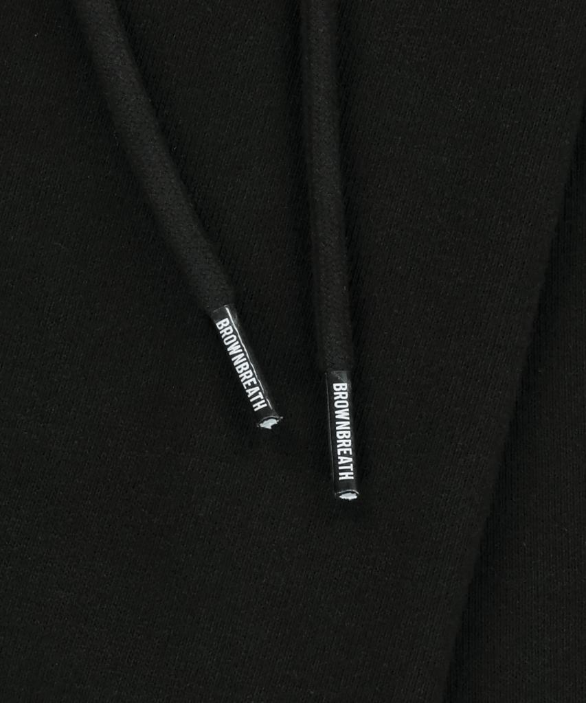 BROWNBREATH Tag Two Tuck Wide Sweat Pants - Black