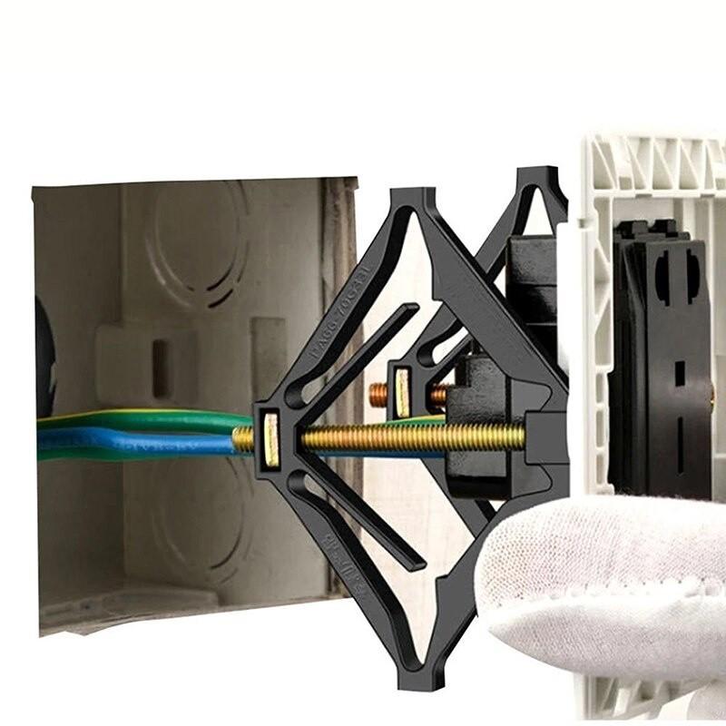 Wall Socket Box Repair Clamp Mechanical Structure Easy Operation For Home Electrical Switch Socket Repair