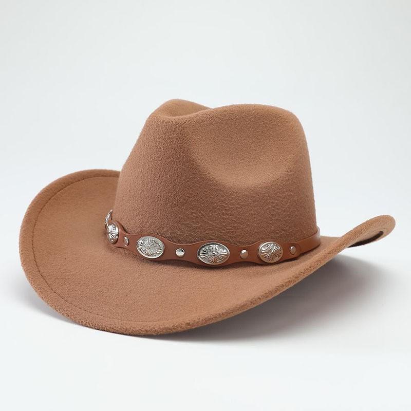 Autumn and winter European, American and western cowboy hats fashion woolen jazz hats men's and women's British fedora hats