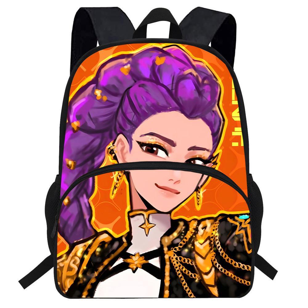 Hunters Demon Kpop Cartoon School Backpack Durable Material Anti Shock Students