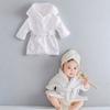 Sweet Photography Props Newborn Bathrobes Slippers with Headband Bath Towel Outfit Cucumber Photo Props Photo Shoot Accessories
