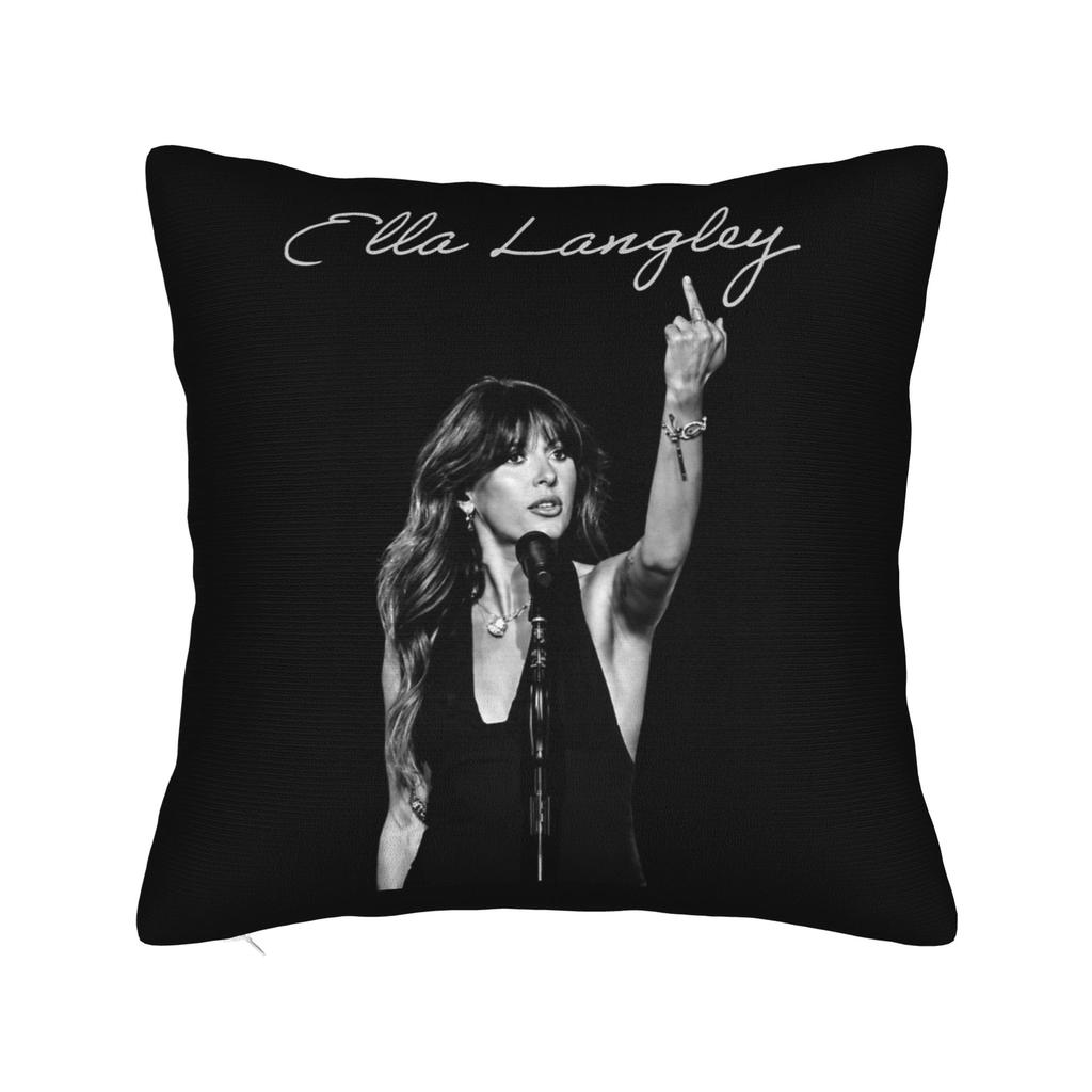 Ella Langley Die Löwenzahn-Tour Kissenbezug Druck Polyester Kissenhülle Geschenk Wurfkissenbezug Bett Quadratisch 18 Zoll