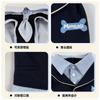 Pet Dog Formal Suit Set With Tie Vest Shirt Top Casual Cotton Outfit Small To Large Breeds