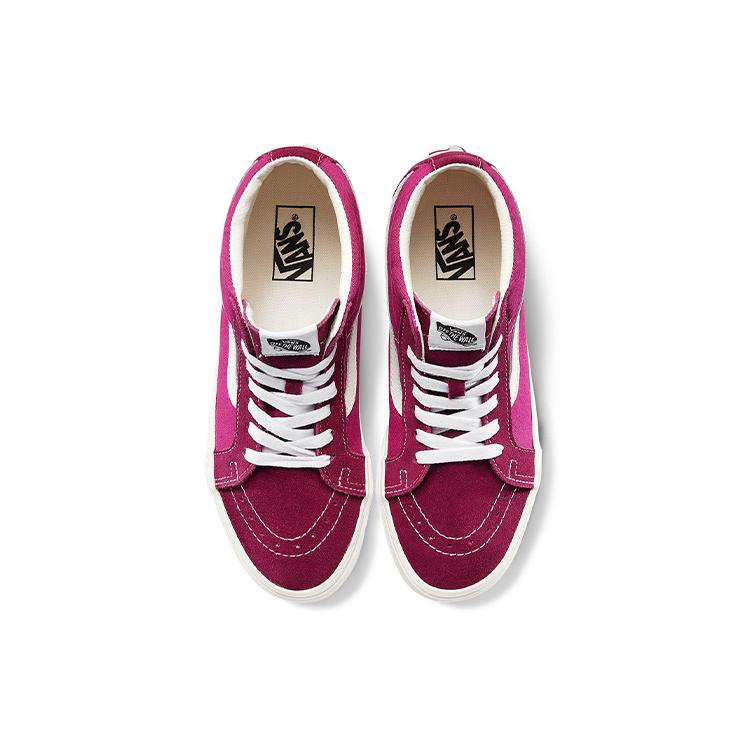 Sk8 Vans-Mid Reissue 'Kostkovaná bočnice - Rumba Red Jazzy' VN0A391FWQ5