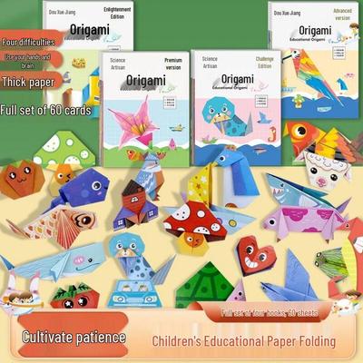 3D Origami Puzzle Book for Kids: Thick Paper Craft & Concentration Training