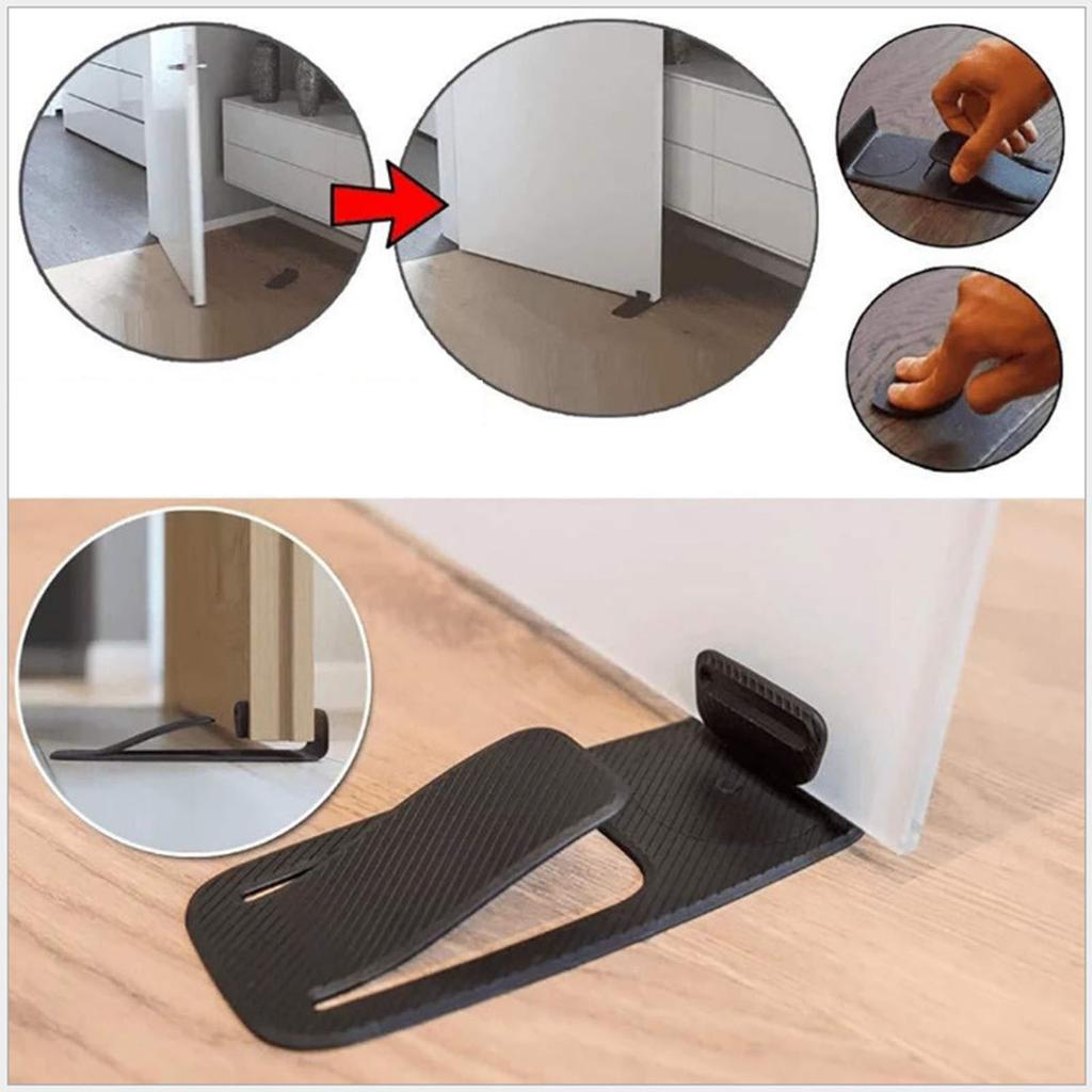 AntiCollision Plastic Door Stoppers Nonslip Decorative Door Stop Wedge Doorstop Door Rear Retainer Easy to Install