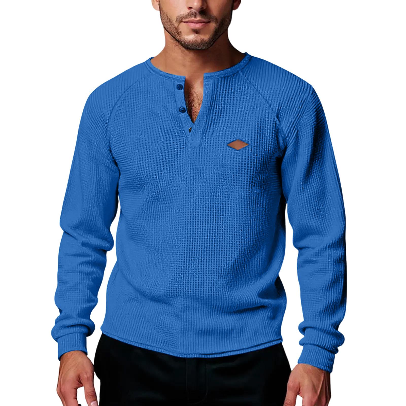 

Мужской повседневный однотонный быстросохнущий плечевой с длинным рукавом XL