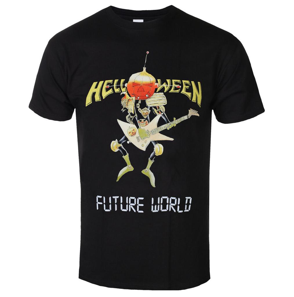 New Rock Helloween 3D-gedrucktes Herren- und Damen-T-Shirt Retro Street Rock Kleidung Rundhals Kurzarm Harajuku Top