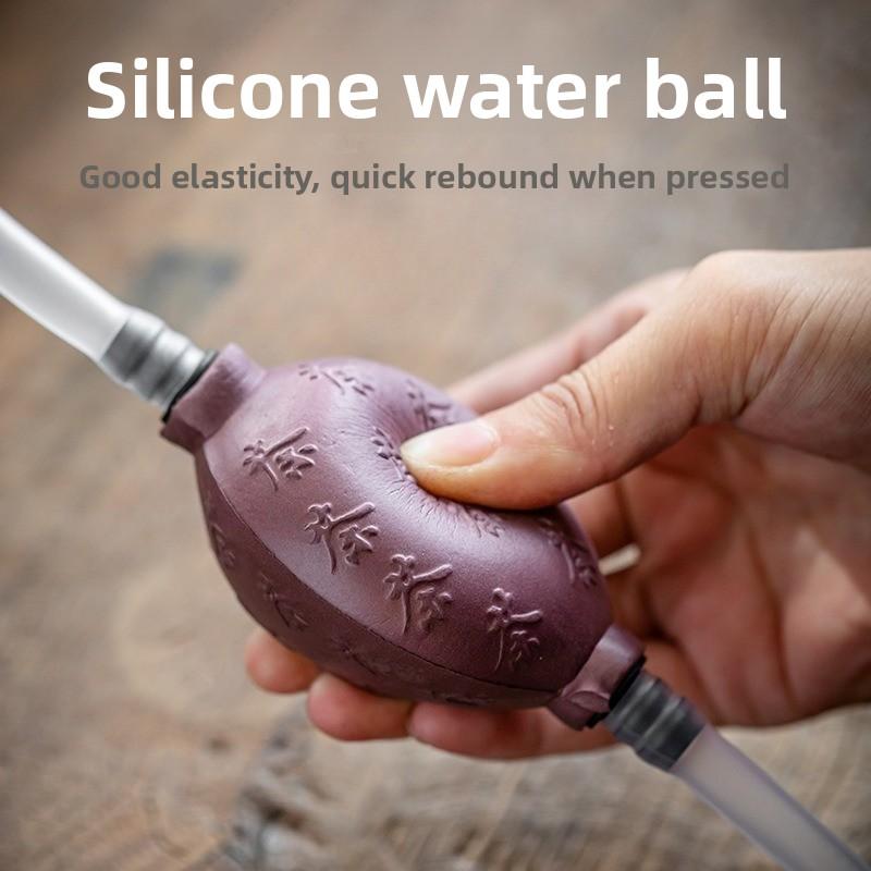 80cm Tea Tray Drain Hose With Rubber Bulb Silicone Soft Tube Spout Water Pipe Replacement Accessory For Tea Table Set