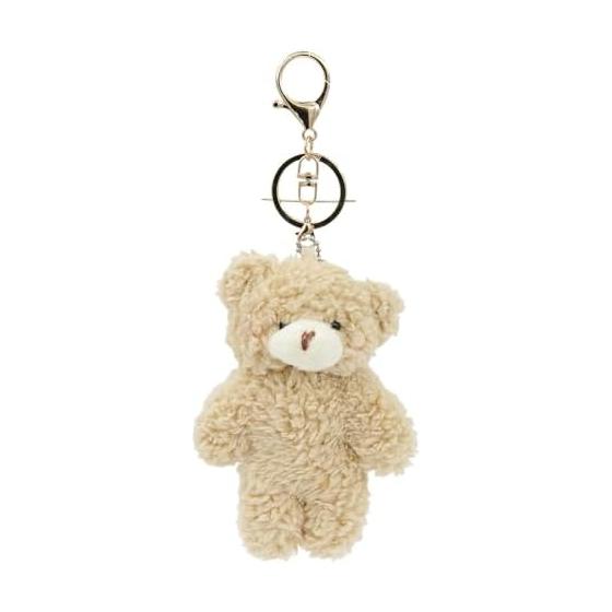 [LOHGOU] Cute Mini Bear Keychain Stuffed Bear Charm Bag Decoration Fluffy Birthday Gift