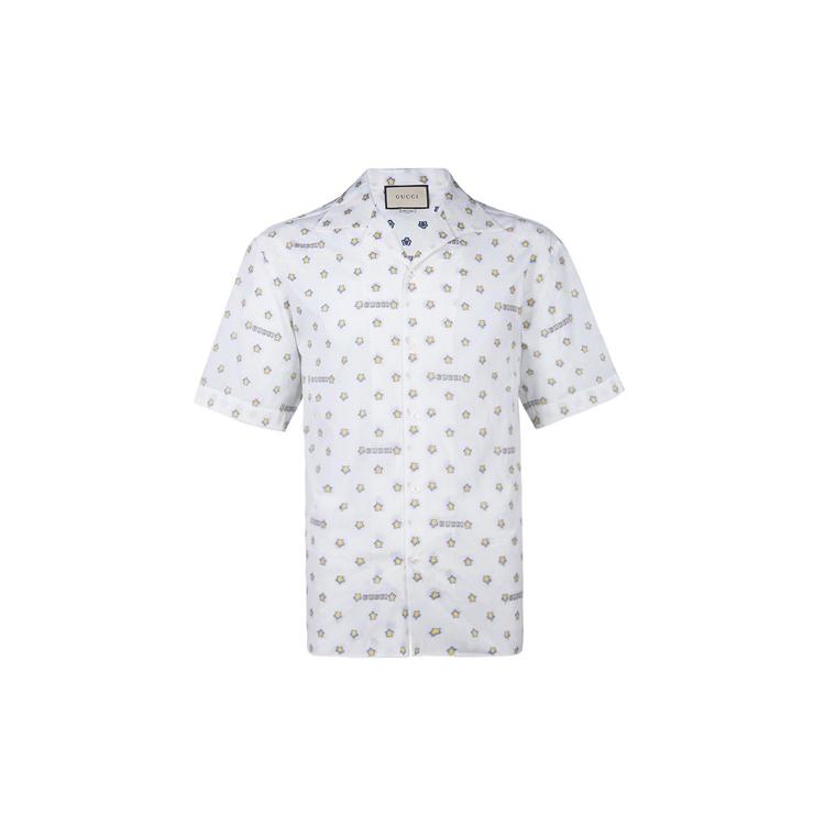 Gucci Shirts Men's White Lapel Moderate Shirt 546192-ZAADT-9011