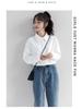 Women's Spring White Long Sleeve Korean Style Layering Shirt - Versatile Student Outerwear
