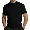Men S Short Sleeve Striped T Shirt Slim Fit Summer Ice Silk Top