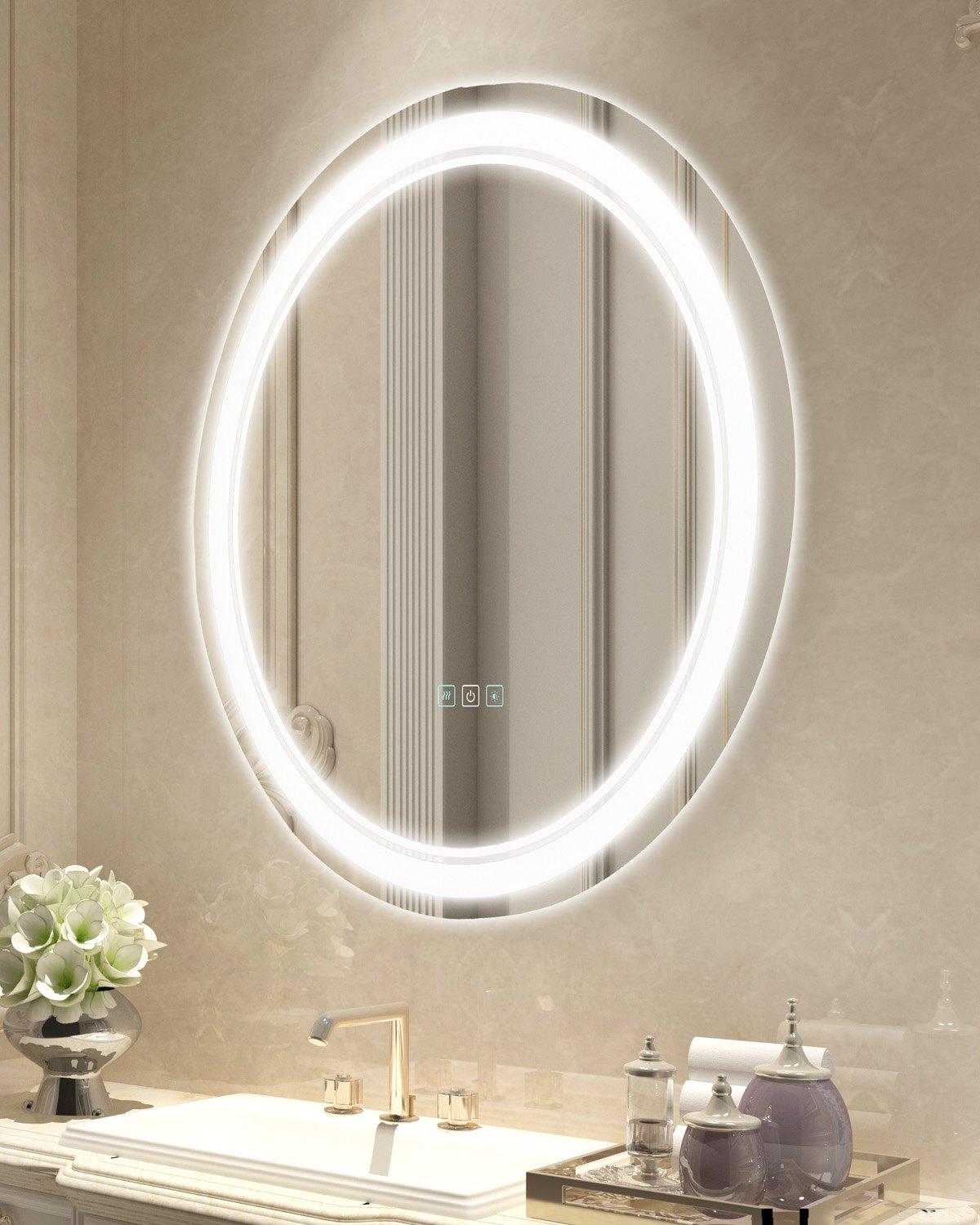 VEVOR LED Bathroom Mirror, 60 cm
