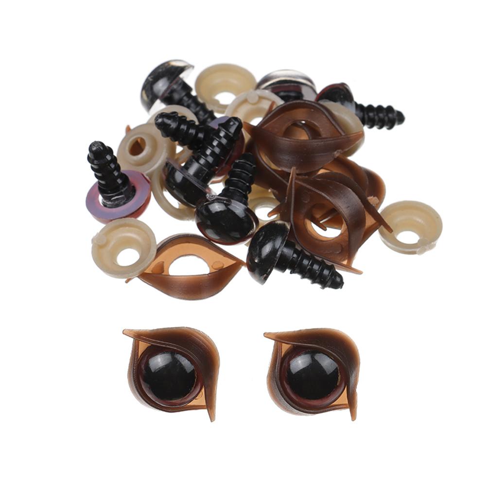 10pcs/5pairs High Quality Plastic  Parts Puppet Crystal Eye Dolls DIY Tools Eyes Crafts Bear Animal Accessories