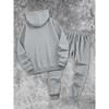 Classic Men's Casual Suit, Printed Drawstring Hoodie with Pockets and Drawstring Running Pants, a Must Have for Fashionable Men