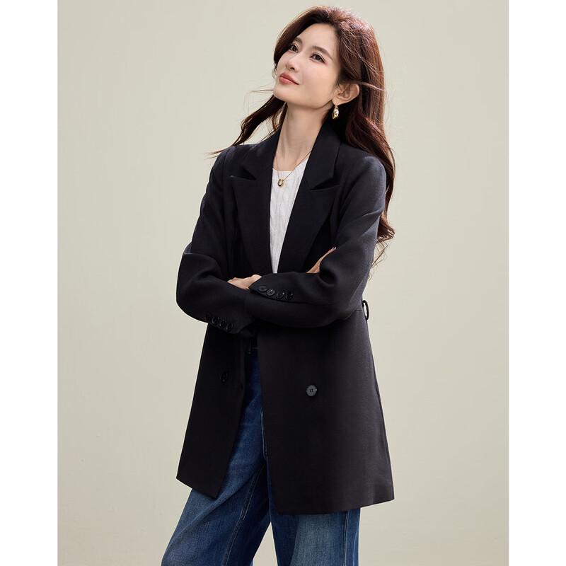 TERRE BLEUE Women's Stylish Loose-Fit Blazer