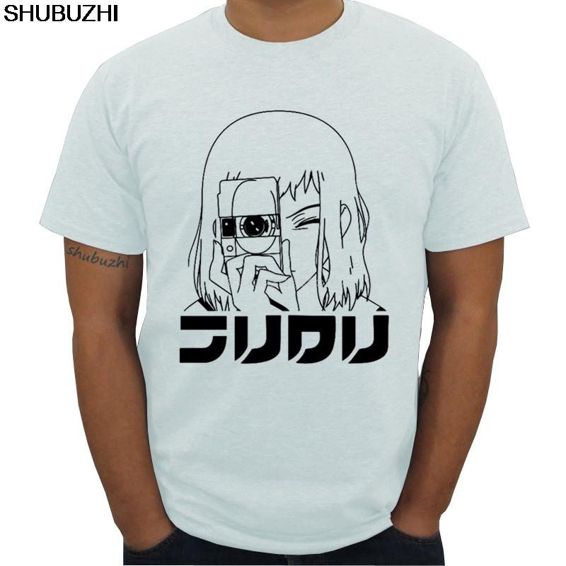 

new arrived FLCL Mamimi Camera men tshirt summer style cotton cool hiphop tshirt fashion short sleeve sbz5296 4XL