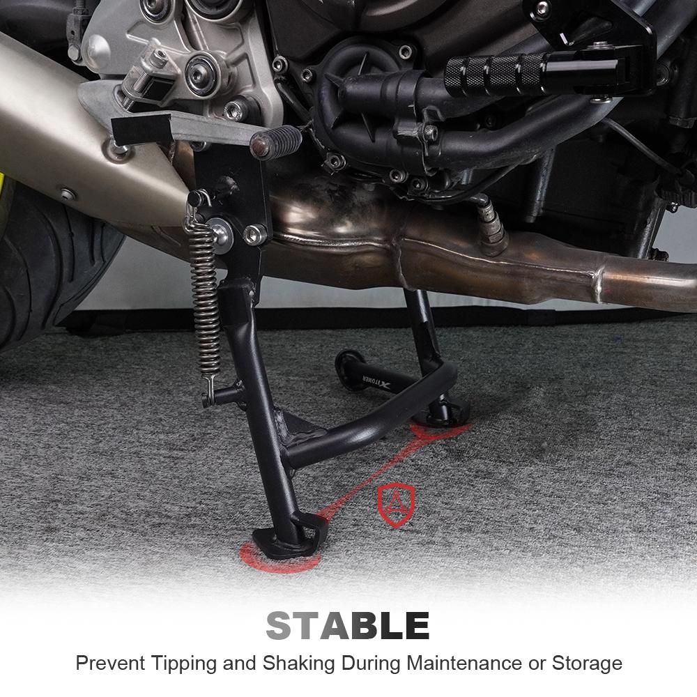 Motorcycle Middle Kickstand Center For YAMAHA MT-07 FZ-07 2013-2024 Tracer 700 /GT 2016-2020 Tracer 7/GT 2021-2024 Parking Stand