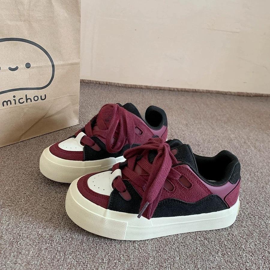 Fashion Women's Casual Shoes 2025 Spring New Fashion Cross Tied Height Increase Platform Sneakers Breathable  Comfortable Non Slip Flats