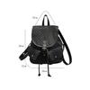 Fashion Polka dot flip-top backpack women large-capacity drawstring versatile commuting bagpack travel shoulder bag multi pocket