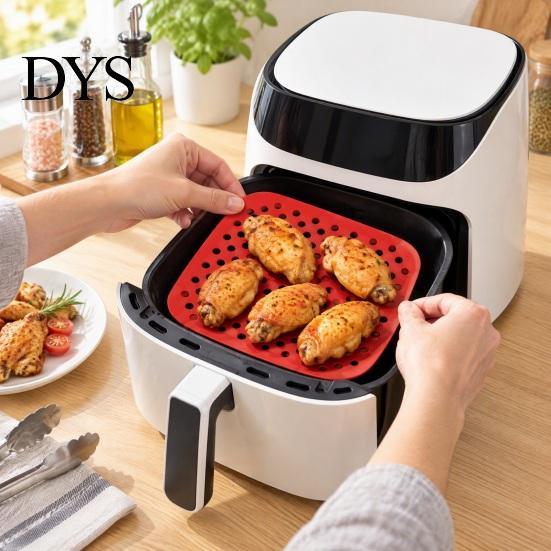 Silicone Liners for Air Fryer Reusable Liners, Non-Stick Food Grade Basket Baking Accessories Home Accessories, Heat Resistant Washable Pot