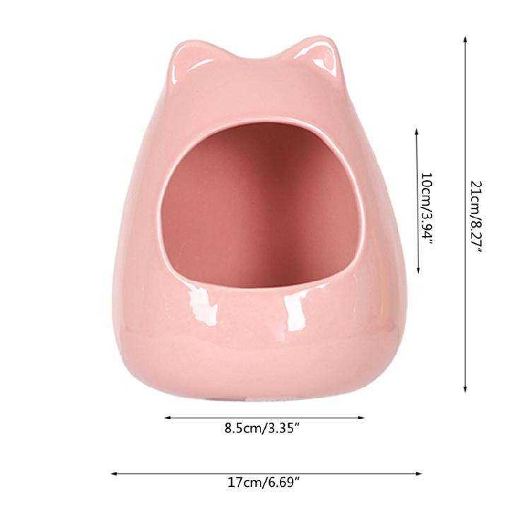 Hamster Summer Nest Small Pet Ceramic Cooling House Indoor Outdoor Pet Bed Nest