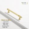 French Modern Gold Zinc Alloy Cabinet Handle
