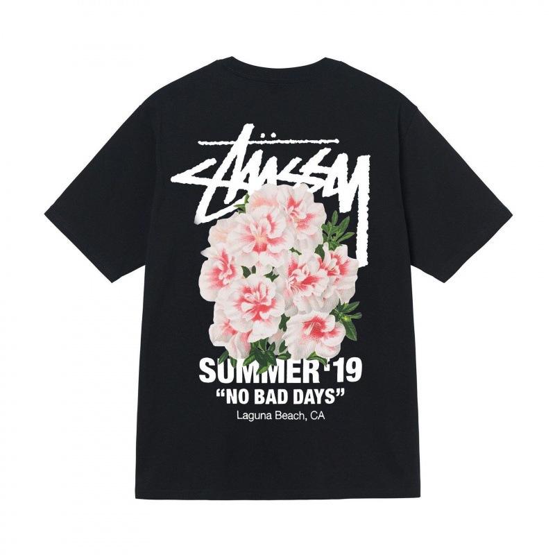 Grenzüberschreitende europäische und amerikanische Trendmarken, eine Vielzahl bedruckter Herren- und Damen-Kurzarm-T-Shirts, 220 Gramm lockere Streetwear-T-Shirts