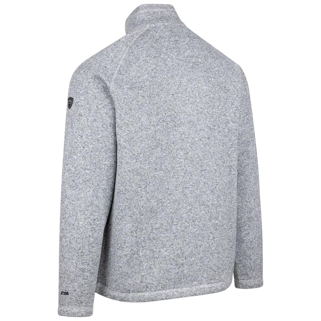TRESPASS Mens Corsham Marl Half Zip Fleece Top