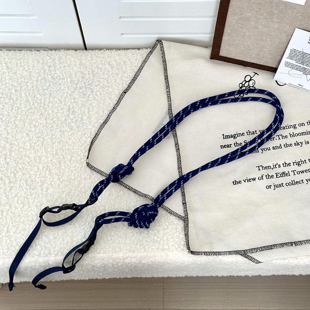 

Creative Adjustable Nylon Rope Strap Detachable Stripe Shoulder Bag Strap Replacement Knitted Bag Extension Belt Bag Accessories синій