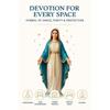 Immaculate Mary Figurine | Christmas Prayer Statue, Marble-Look Decorative Showpiece