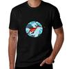 Weedy Seadragon With Wavy Background Tshirt Classic Graphic Short Sleeve Top