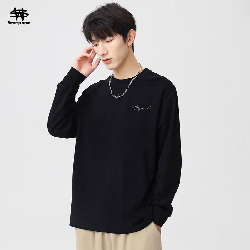 SWAMP AREA SW08 Unisex High Street Loose Fit Long Sleeve T-Shirt L