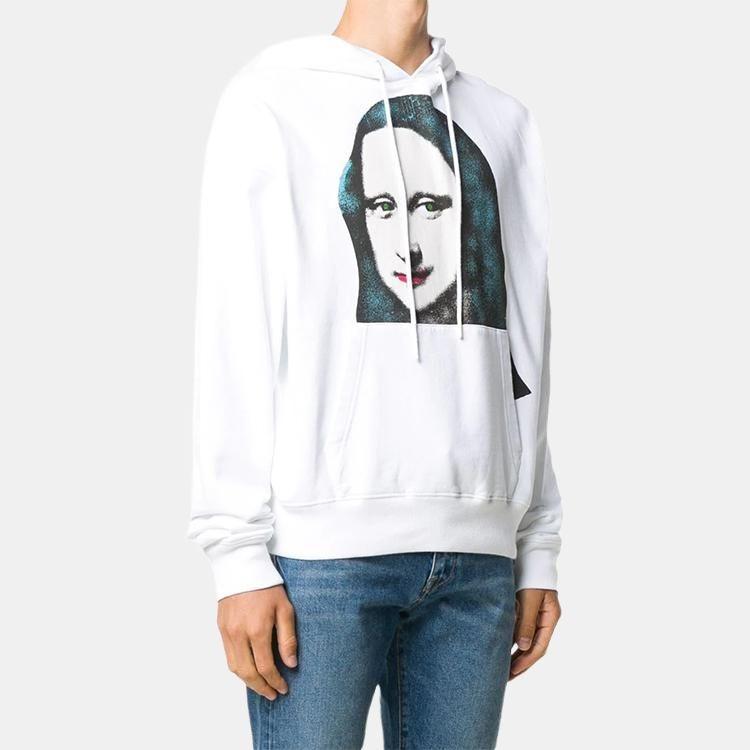 Off-White FW20 Printing Pullover Men White Men's OMBB037E20FLE0090110
