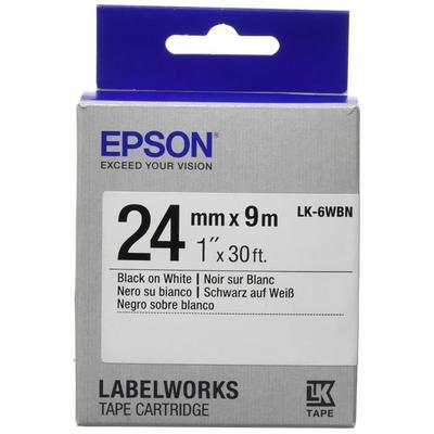 Epson LK-6WBN Etikettenband - Schwarz auf Weiß - Standardkapazität