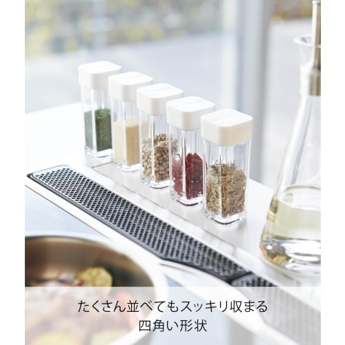 Yamazaki Salt and Pepper Shakers, Spice Bottle, Aqua, White, 2880