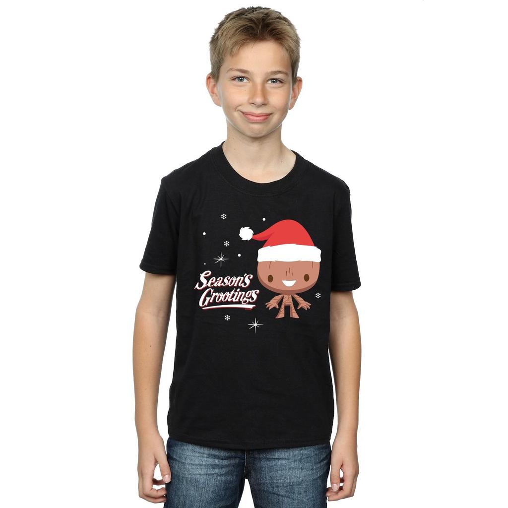 Marvel Jungen Saisonale Grüße T-Shirt