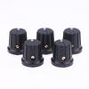 5Pcs Pn-8F 16*14.5Mm Striped Plastic Knob Cap With Copper Core Electronic Instrument Switch Caps Inner Hole 6.35Mm